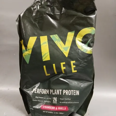 SEALED VIVO LIFE PERFORM PLANT PROTEIN - STRAWBERRY & VANILLA - 988G