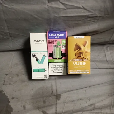 APPROXIMATELY 20 ASSORTED E-CIGARETTE PRODUCTS