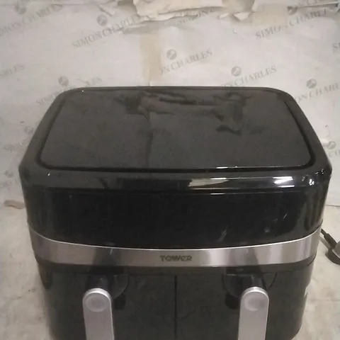 BOXED TOWER 9L DUAL BASKET AIR FRYER
