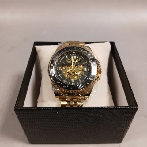 SAMUEL JOSEPH SKELETON MECHANISM EXHIBITION BACK CASE WATCH 
