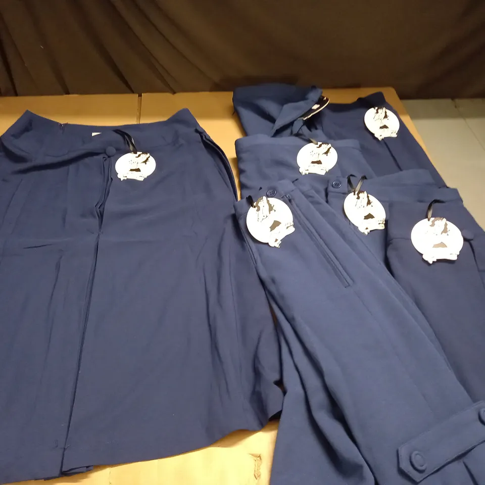 LOT OF 7 ASSORTED HELL BUNNY VIXEN BLUE SKIRTS - VARIOUS SIZES