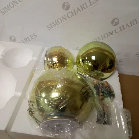BUNDLEBERRY BY AMANDA HOLDEN SET OF 3 INFINITY SPHERES - GOLD