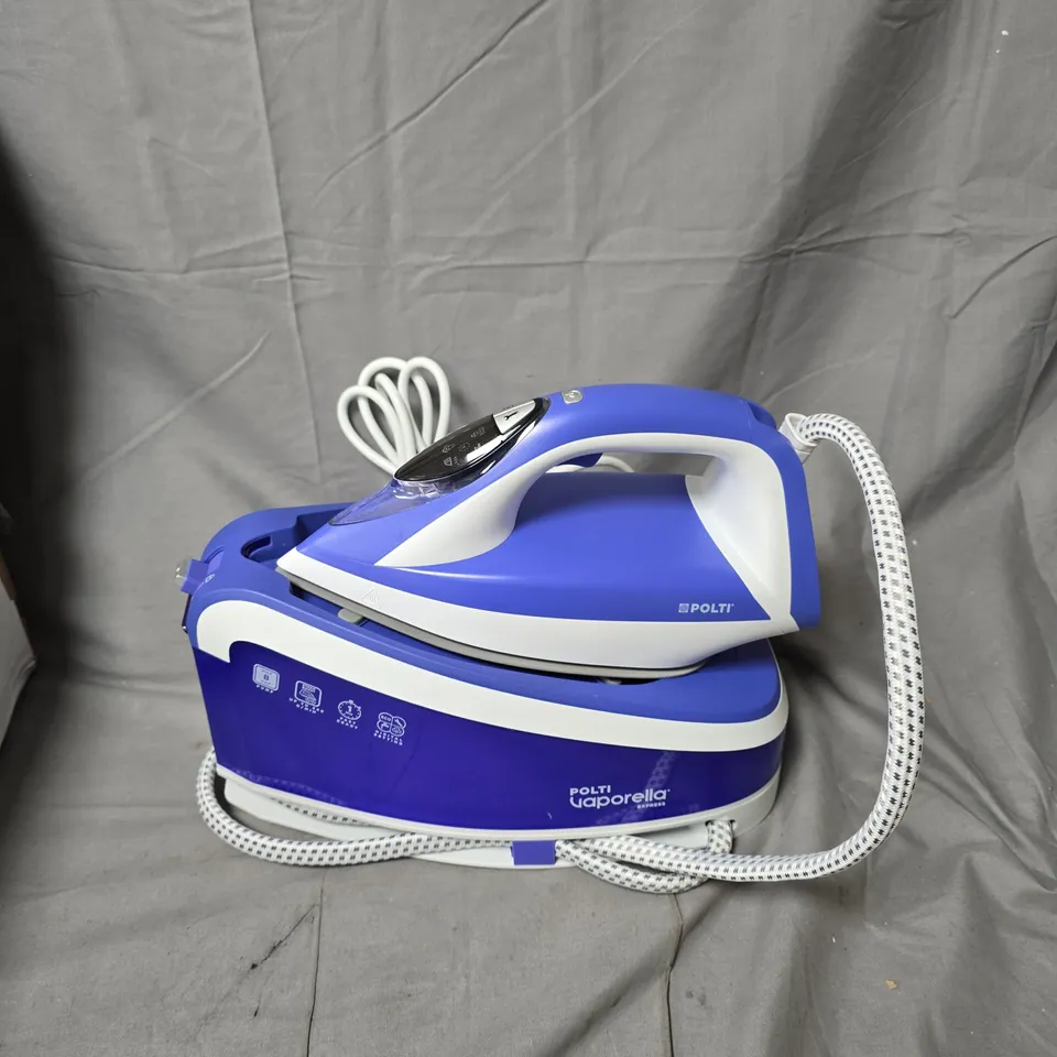 POLTI VAPORELLA STEAM GENERATOR IRON – BLUE AND WHITE
