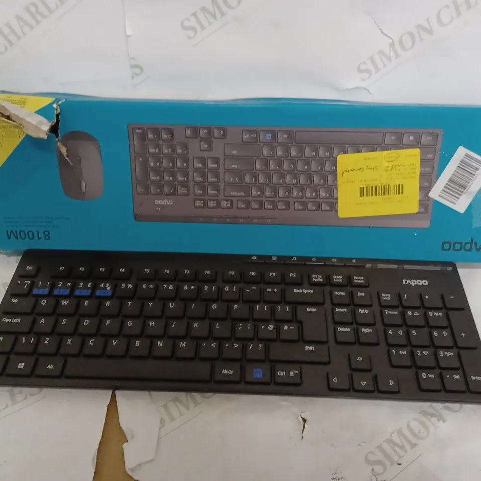 RAPOO WIRELESS KEYBOARD AND MOUSE 