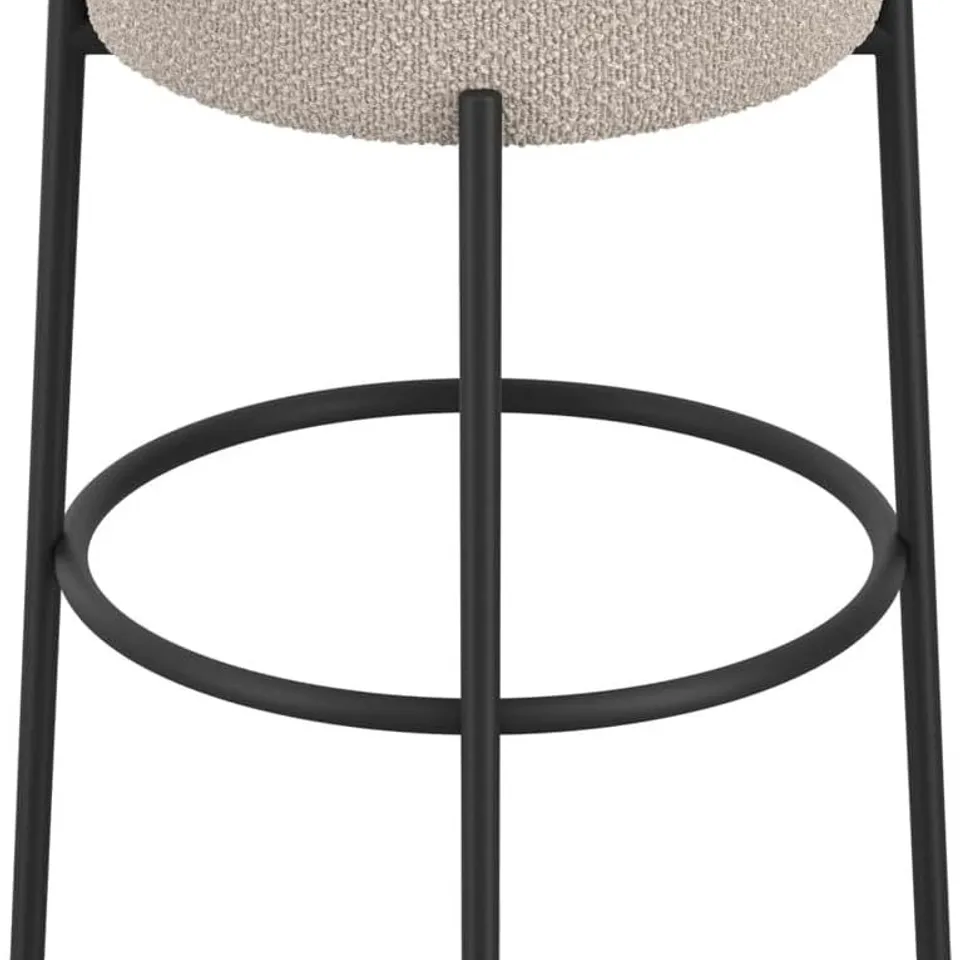 BOXED LPD HOME ANAIS BUFF COUNTER STOOL - BUFF/BLACK (1 BOX)