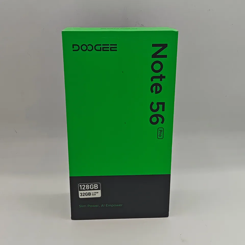 BOXED DOOGEE NOTE 56 PRO 4+28GB 128GB IN ARTIC WHITE