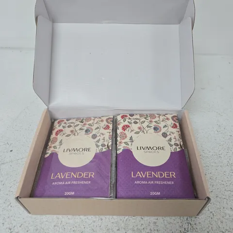 LIVMORE SPACES LAVENDER AROMA AIR FRESHENER GIFT SET