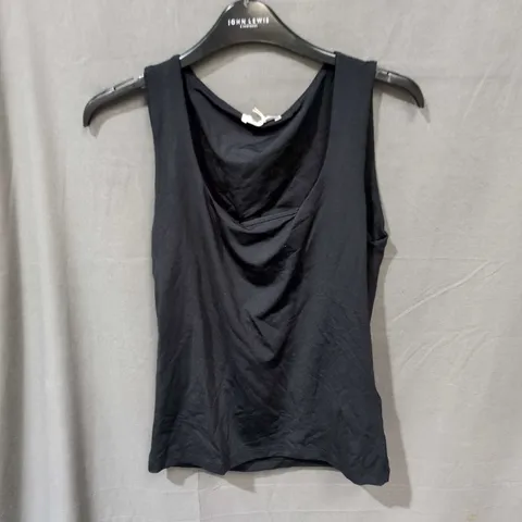 ZARA BLACK DRAPED SLEEVELESS TOP β WOMEN, UK SIZE M