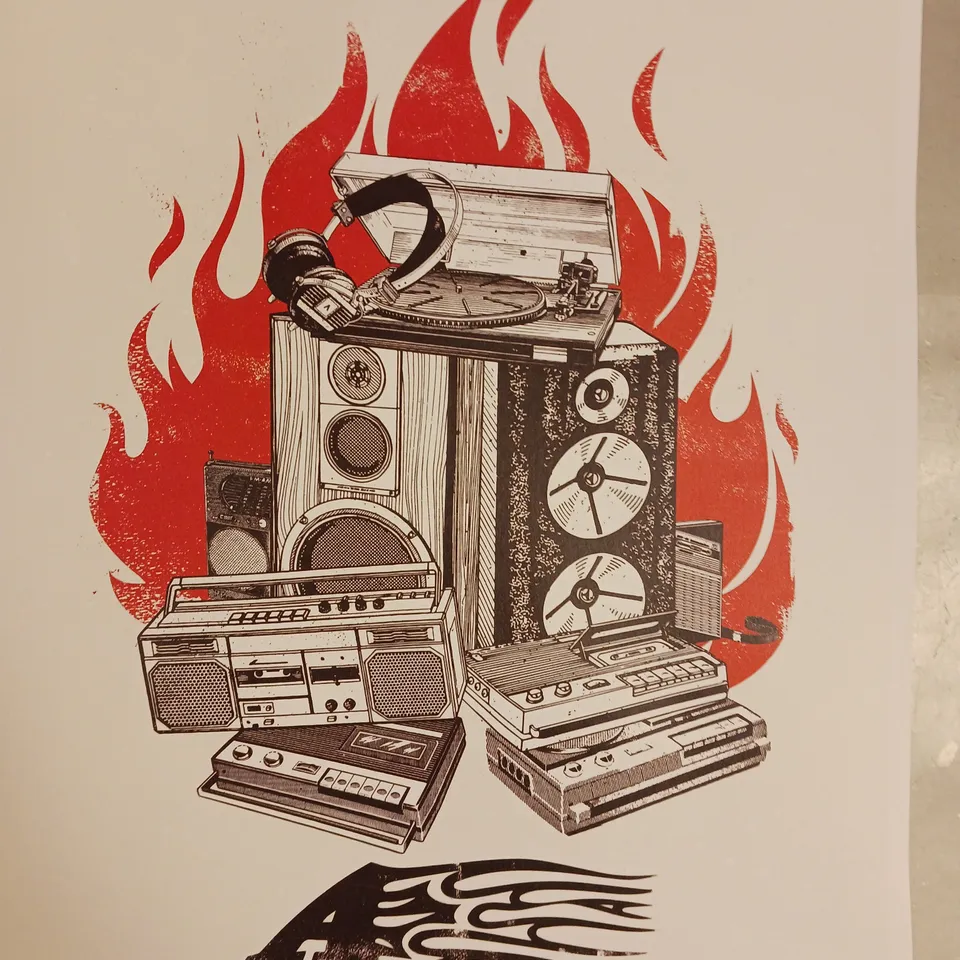 SWEAR BLIND FEBRUARY 2018 UK TOUR POSTER ART PRINT