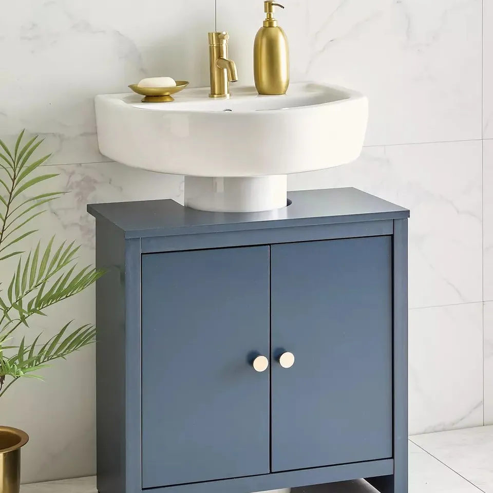 BOXED BRAMFORD UNDER SINK CABINET - NAVY (1 BOX)
