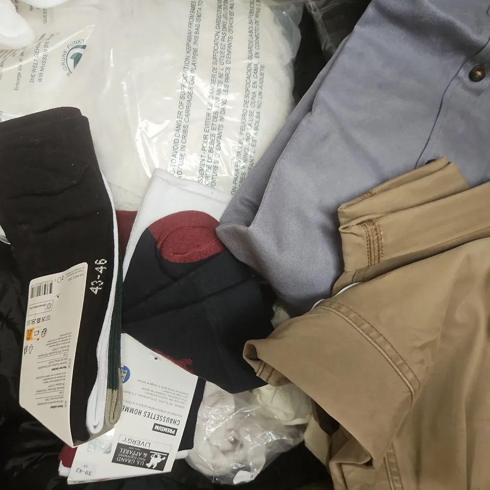 APPROXIMATELY 20 ASSORTED CLOTHING AND FASHION PRODUCTS IN VARIOUS STYLES AND SIZES - COLLECTION ONLY