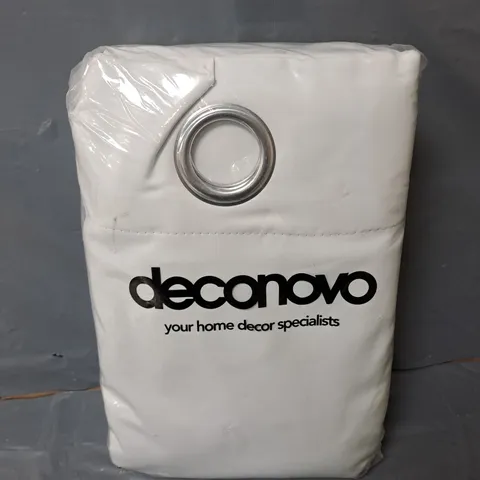 DECONOVO CURTAINS IN WHITE (52X54INCH)