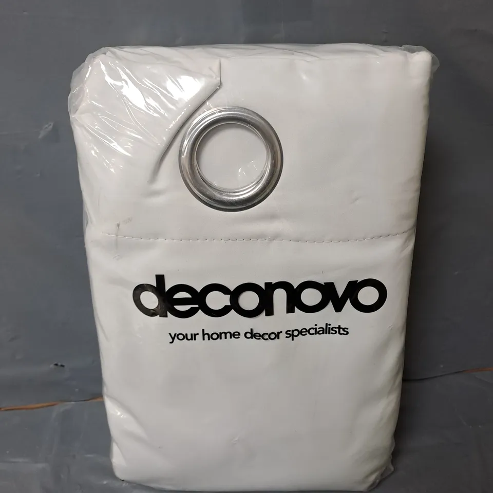 DECONOVO CURTAINS IN WHITE (52X54INCH)