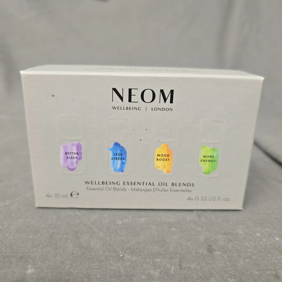 NEOM WELLBEING ESSENTIAL OIL BLENDS - 4X10ML