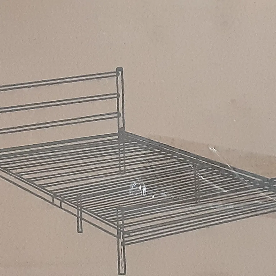BOXED SINGLE BED FRAME IN BLACK 