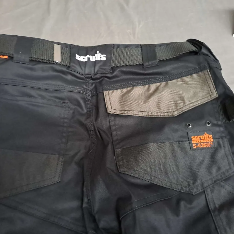 SCRUFFS PRO FLEX TROUSERS IN BLACK - 32L