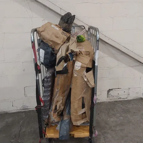 CAGE CONTAINING ASSORTED CONSUMER PRODUCTS // CAGE NOT INCLUDED 