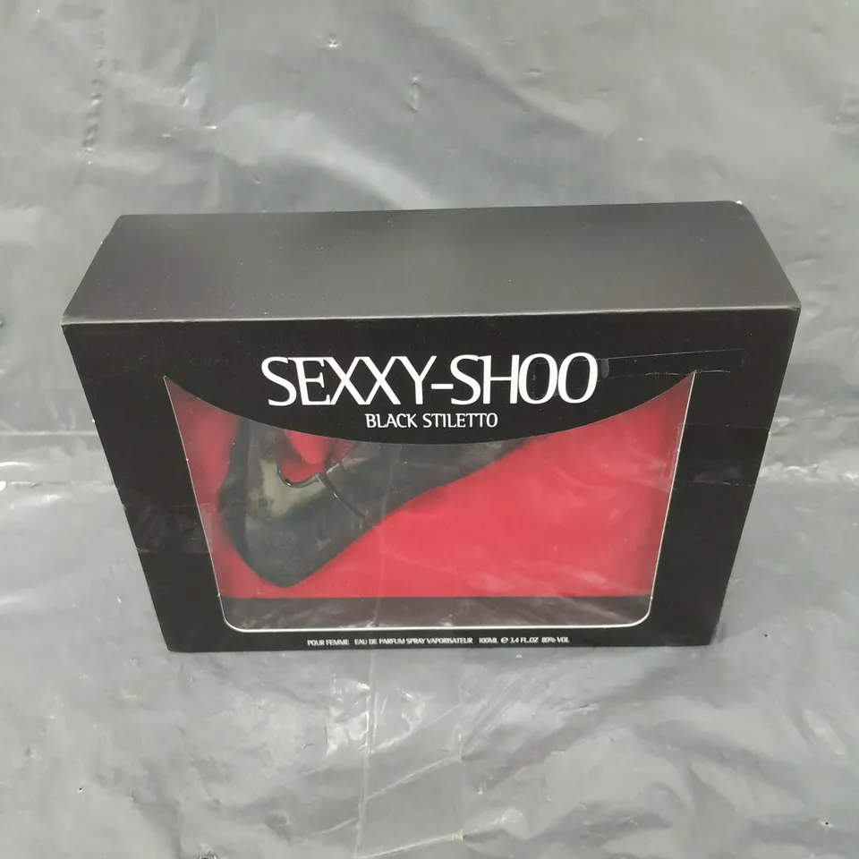 BOXED SEXXY-SHOO BLACK STILETTO EAU DE PARFUM - 100ML - COLLECTION ONLY