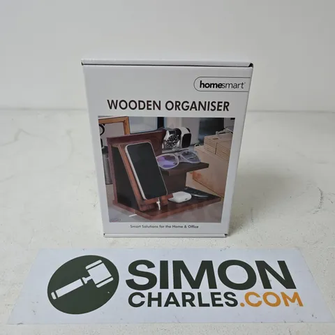 BOXED AND SEALED HOMESMART WOODEN ORGANISER