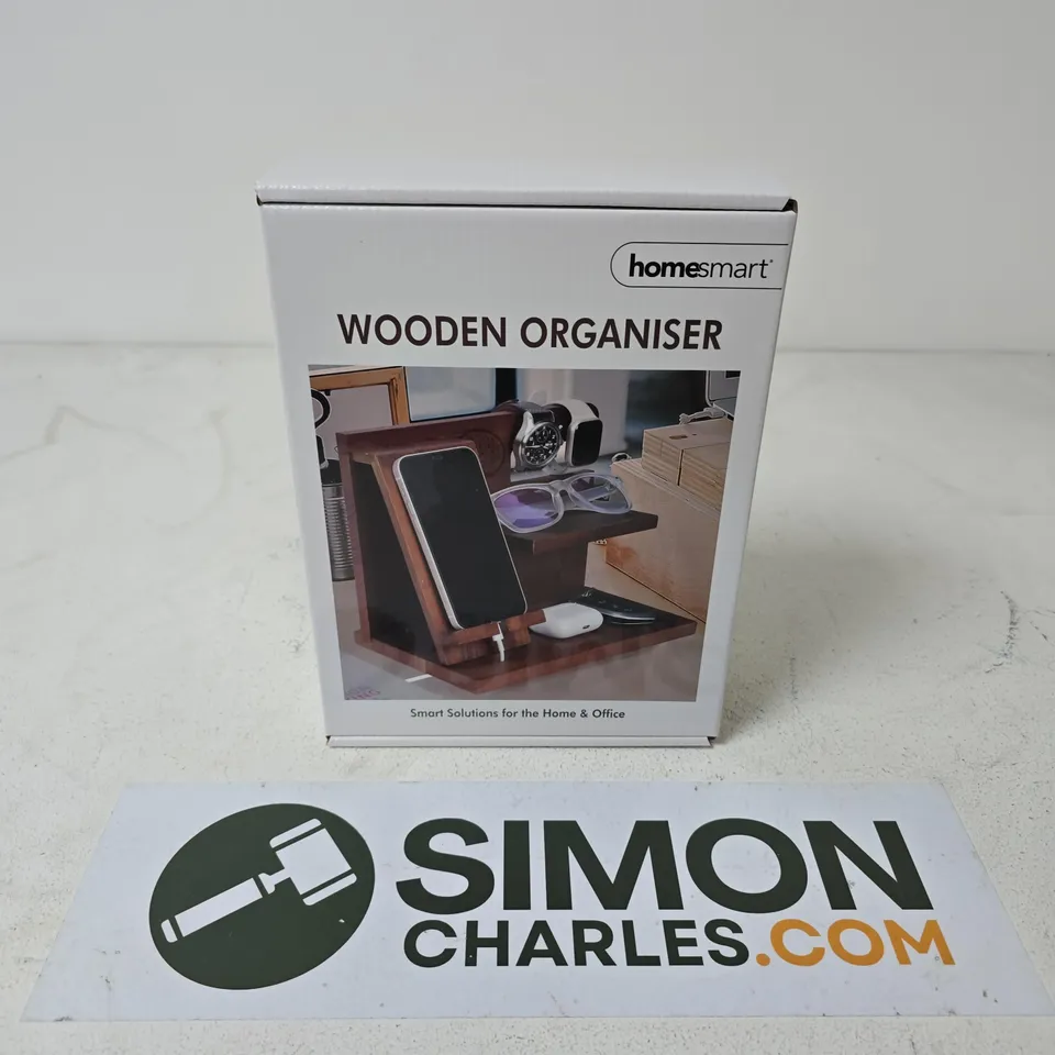BOXED AND SEALED HOMESMART WOODEN ORGANISER