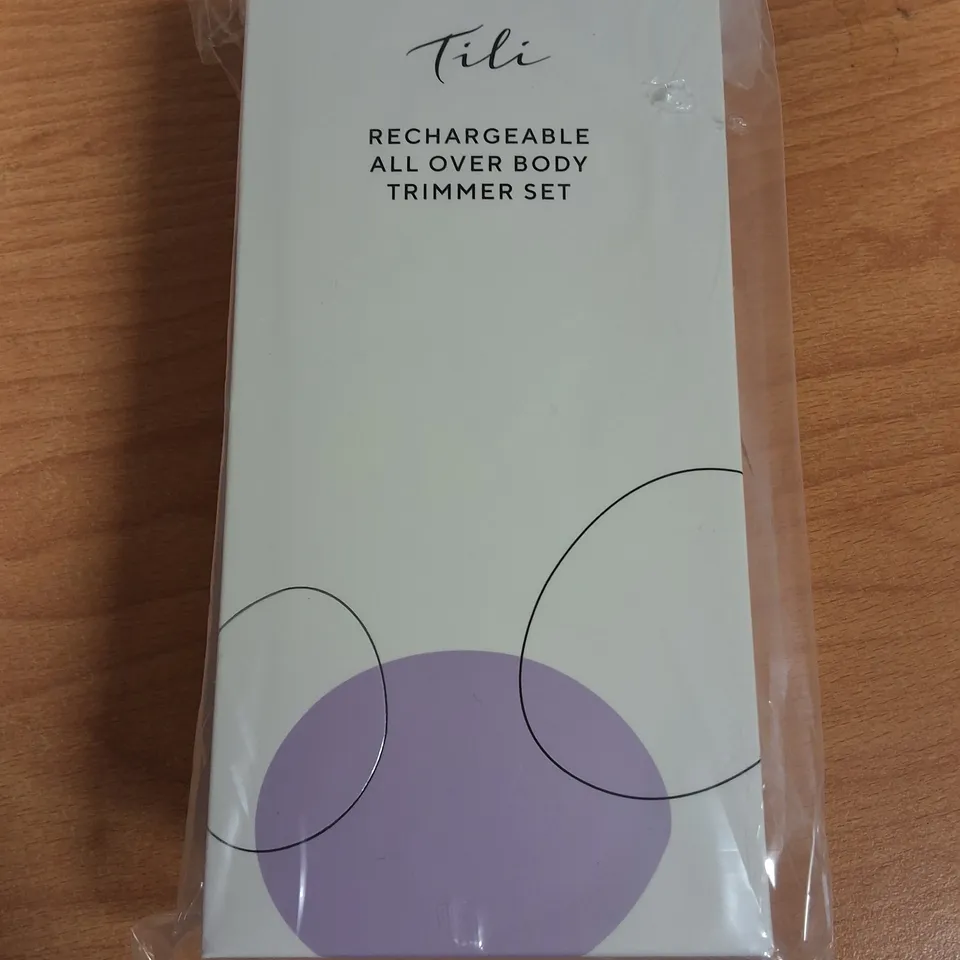 LOT OF 30 BRAND NEW TILI RECHARGABLE ALL OVER BODY TRIMMERS SETS