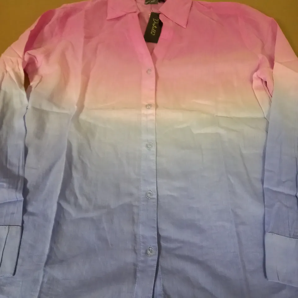 SET OF 17 BRAND NEW DESTELLO THIN PINK TO BLUE SHIRT - SMALL / MEDIUM