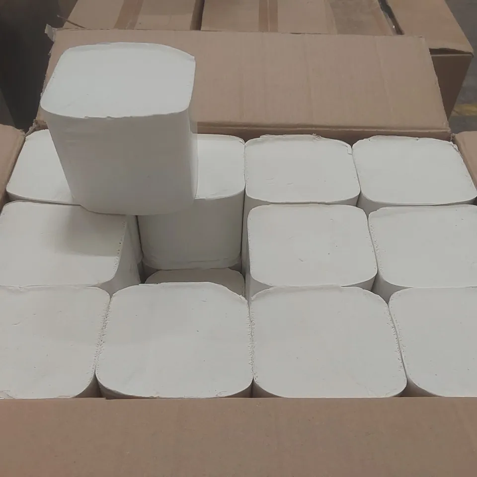BOX CONTAINING 36 BULK PACK 2 PLY TISSUE PAPER