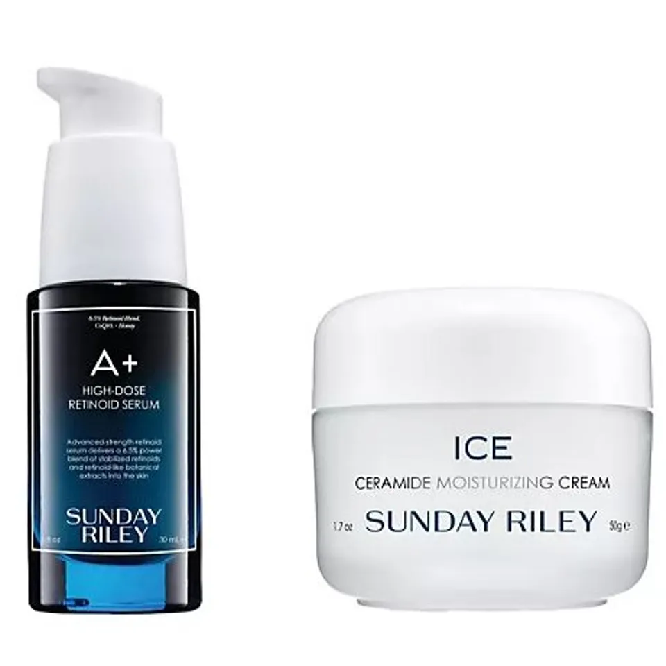SUNDAY RILEY A+ RETINOID SERUM & ICE CERAMIDE CREAM