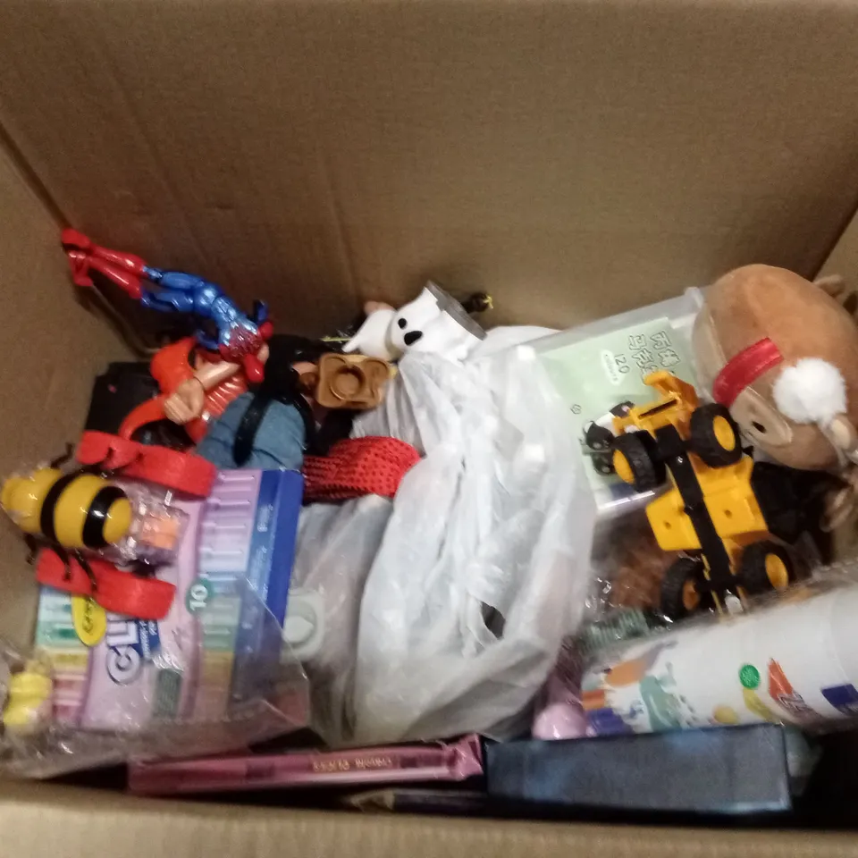 BOX OF APPROXIMATELY 20 ASSORTED KIDS TOYS 