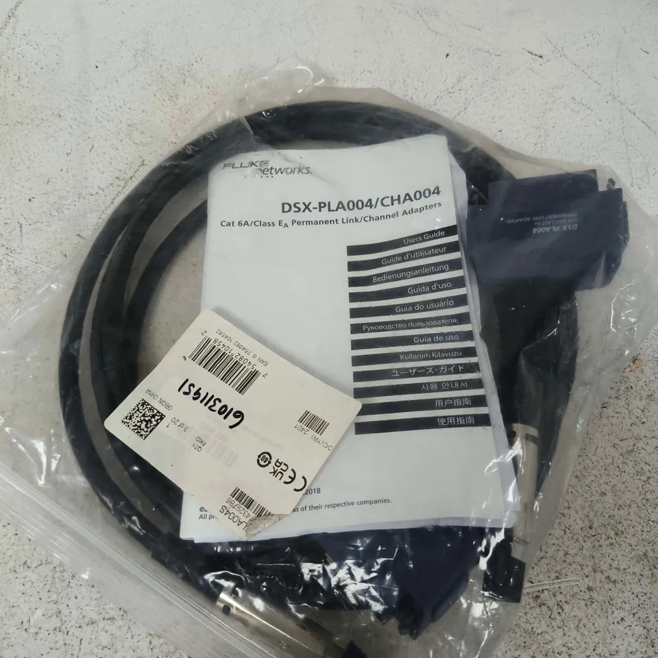 FLUKE NETWORKS DSX-PLA004/CHA004 CAT6A PERMANENT LINK ADAPTERS