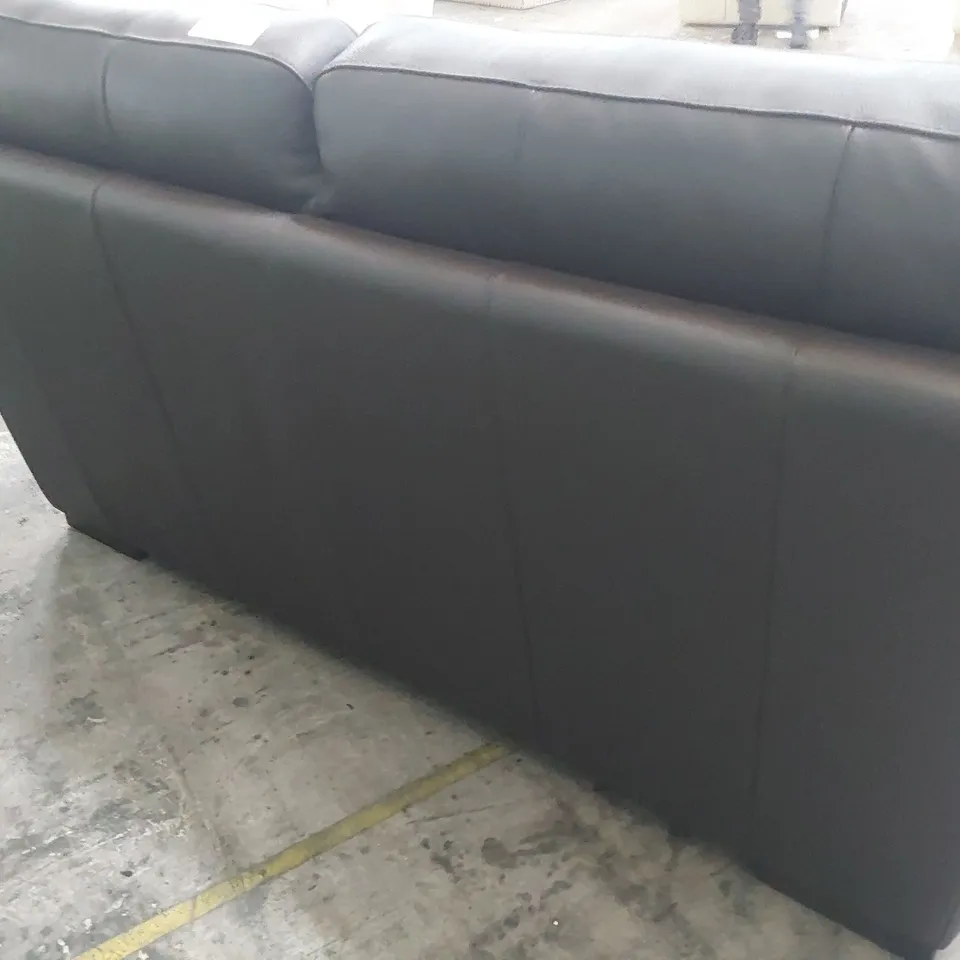 QUALITY ITALIAN DESIGNER VIRGILO POWER RECLINING TWO SEATER SOFA BROWN LEATHER