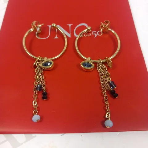 BAGGED UNO DE 50 SWAROVSKI EARRINGS