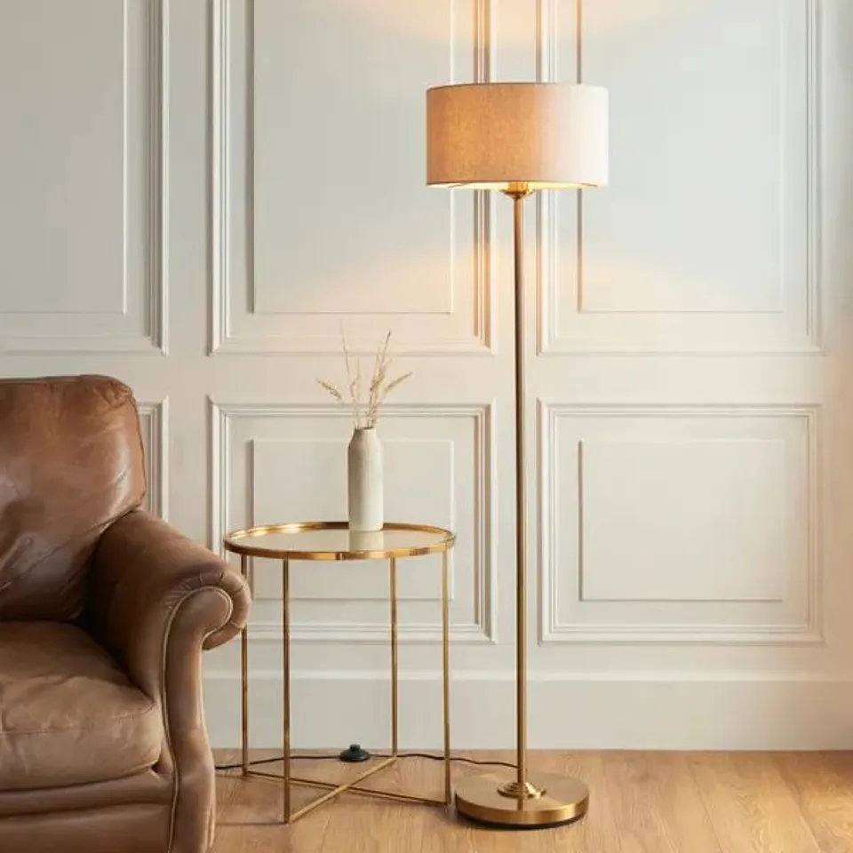 BOXED VOGUE SANDRINGHAM MID CENTURY FLOOR LAMP