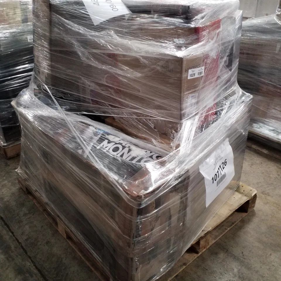 PALLET OF APPROXIMATELY 13 UNPROCESSED RAW RETURN MONITORS TO INCLUDE;