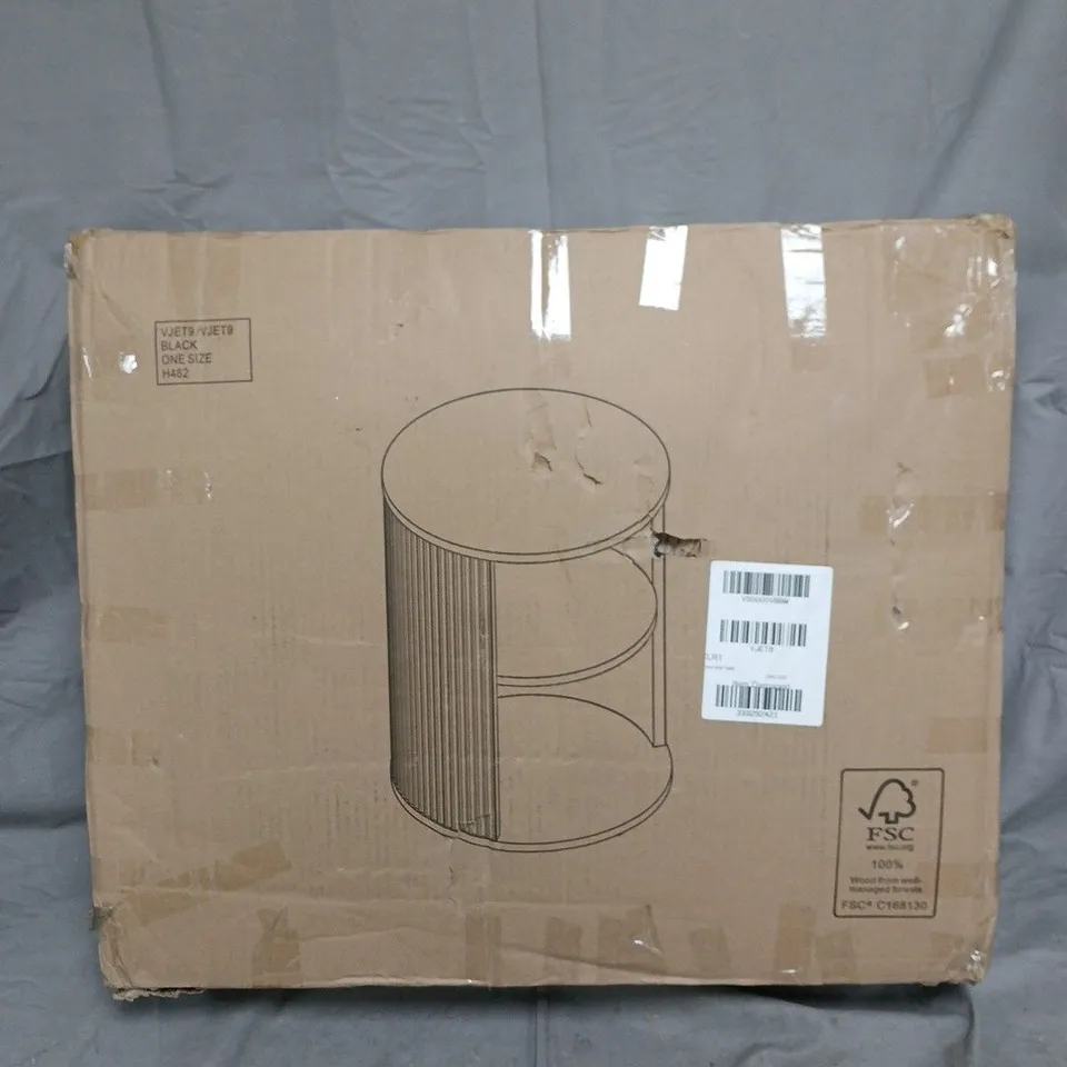 BOXED CARINA SIDE TABLE IN BLACK - COLLECTION ONLY