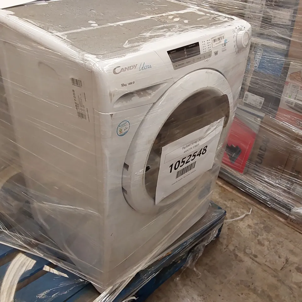 PALLET INCLUDE; HOOVER H-DRY 300 HLE 9KG TUMBLE DRYER GRAPHITE AND CANDY ULTRA HCU14102DE FREESTANDING WASHING MACHIN