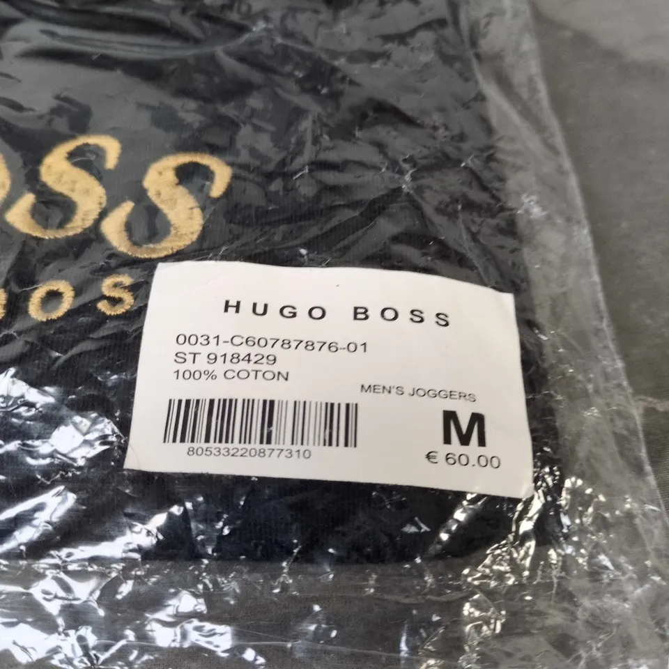 HUGO BOSS MEN'S JOGGERS – BLACK – SIZE M