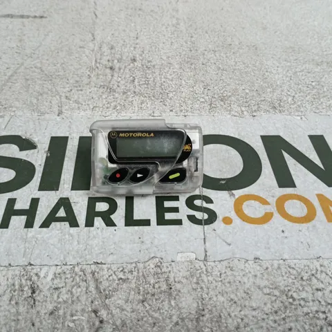 RETRO MOTOROLA FLEX PAGER IN PLASTIC BELT CLIP