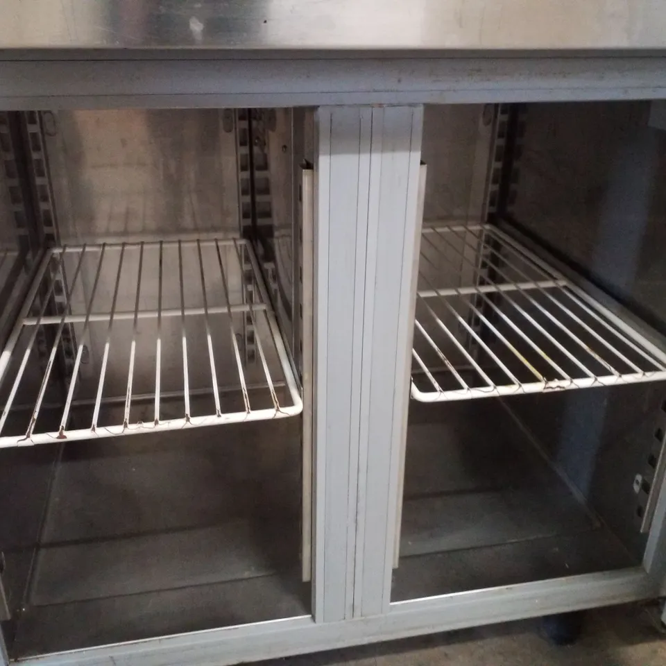 INOMAK PN99 1/1 GASTRONORM REFRIGERATED COUNTERS - 2 DOORS WITH SHELVES
