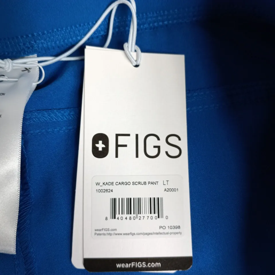 FIGS WOMEN'S KADE CARGO SCRUB PANT – BLUE
