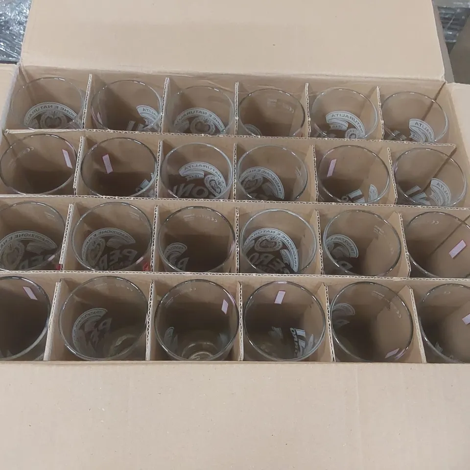 24x BOXED PERONI PINT GLASSES