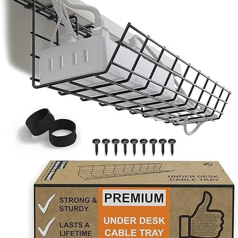 SCANFIELD CABLE TIDY UNDER DESK CABLE MANAGEMENT BOXED