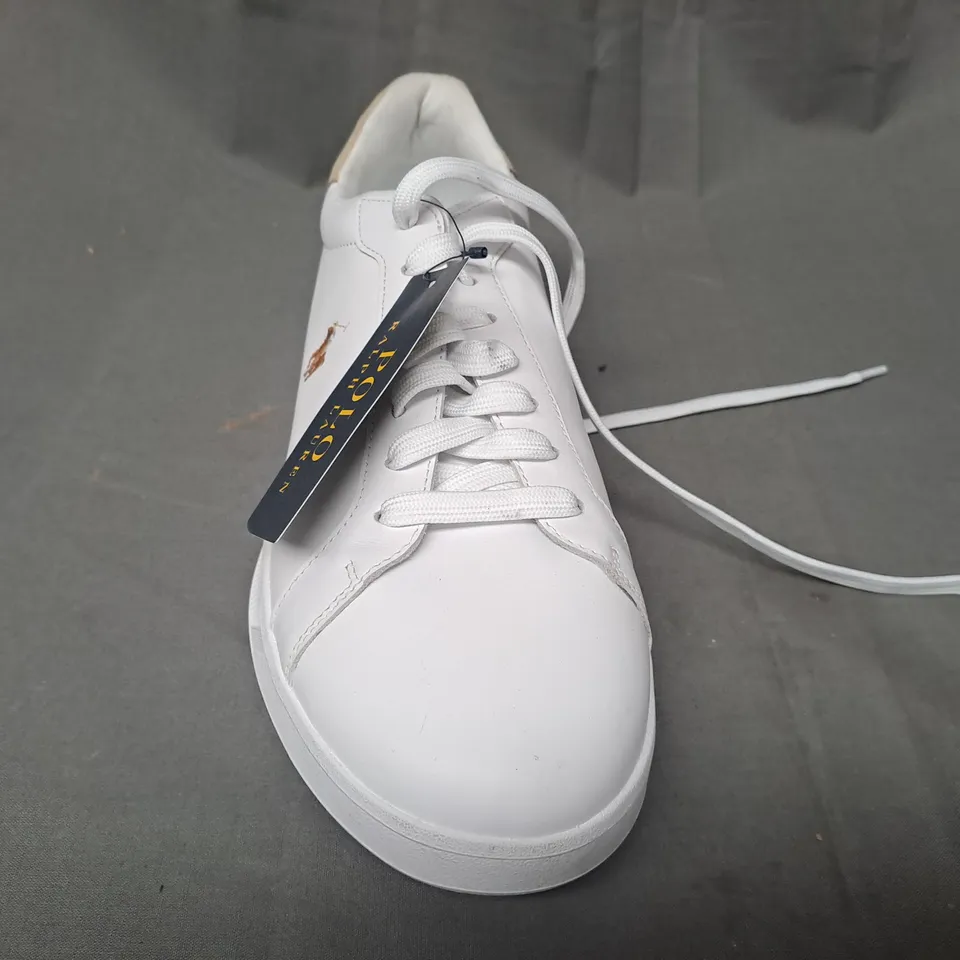 PAIR OF POLO RALPH LAUREN SHOES IN WHITE UK SIZE 10