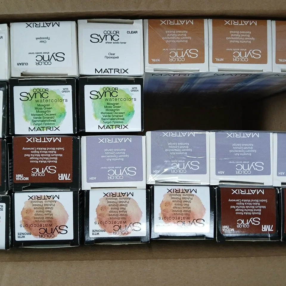 BOX OF APPROXIMATELY 20 ASSORTED MATRIX SO COLOUR SYNC PRODUCTS