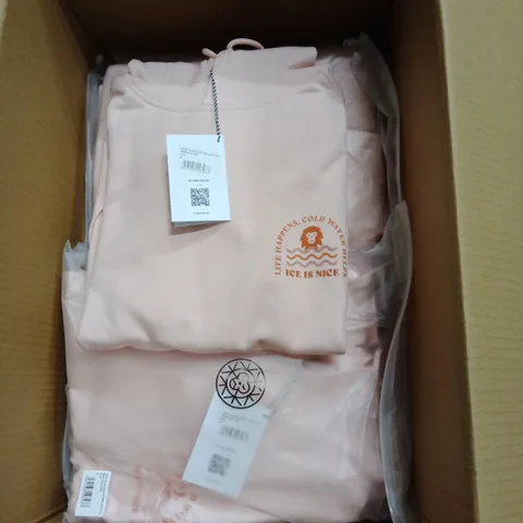 BRAND NEW BRASS MONKEY LADIES HOODIES - APPROXIMATELY 7X // PINK // BMAW24LH06 // SIZE: M