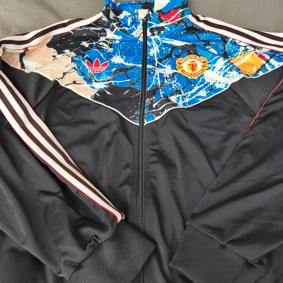 ADIDAS MANCHESTER UNITED TRACK JACKET X STONE ROSES - SIZE L
