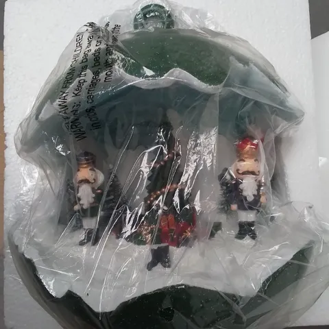 SANTAS EXPRESS PRE-LIT SPHERE WITH CHRISTMAS CHARACTER SCENE