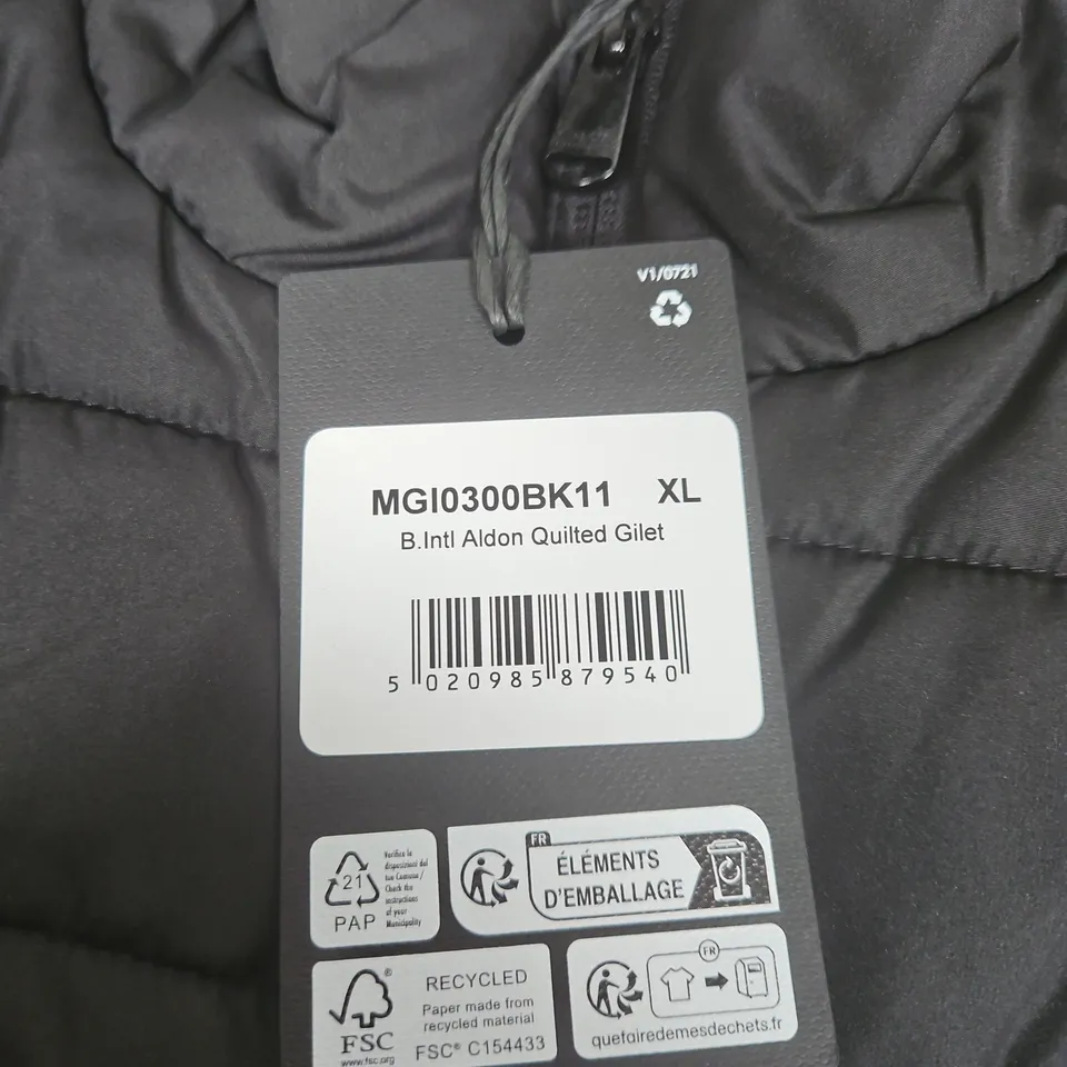 BARBOUR INTERNATIONAL ALDON QUILTED GILET – BLACK, XL (MGI0300BK11)