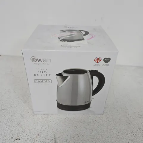 BOXED SWAN 1.7L JUG KETTLE IN GREY