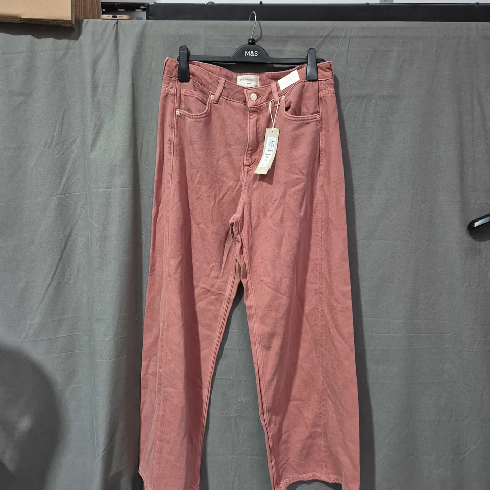 M&S WOMEN’S PINK WIDE-LEG TROUSERS, UK 14 LONG